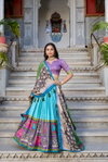 Vaishnavi By Lnb1235 Tasar Silk With Kalamkari Print Lehenga With Blouse Dupatta Online Wholesale